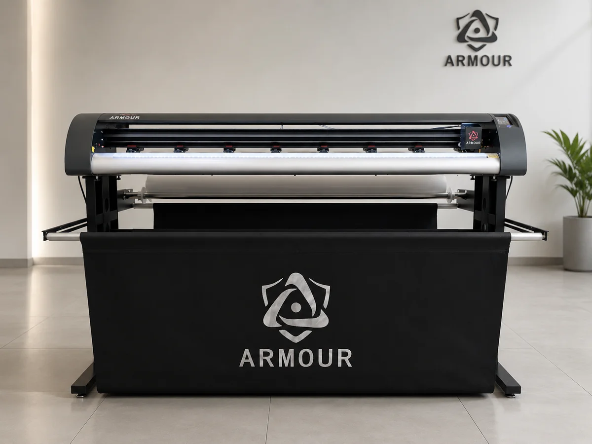 Armour plotter in the studio